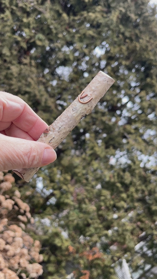 Birch Wood Mezuzah Case