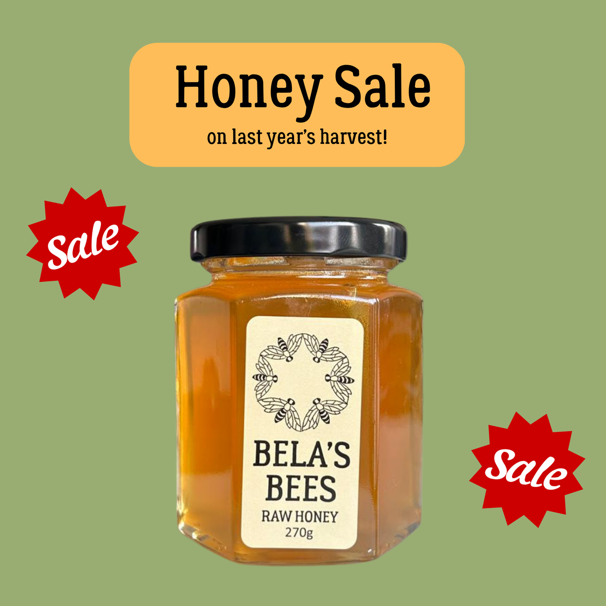 Bela's Bees Raw Honey