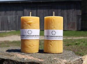 Tree Inspired Pillar Candles (3”x 6")