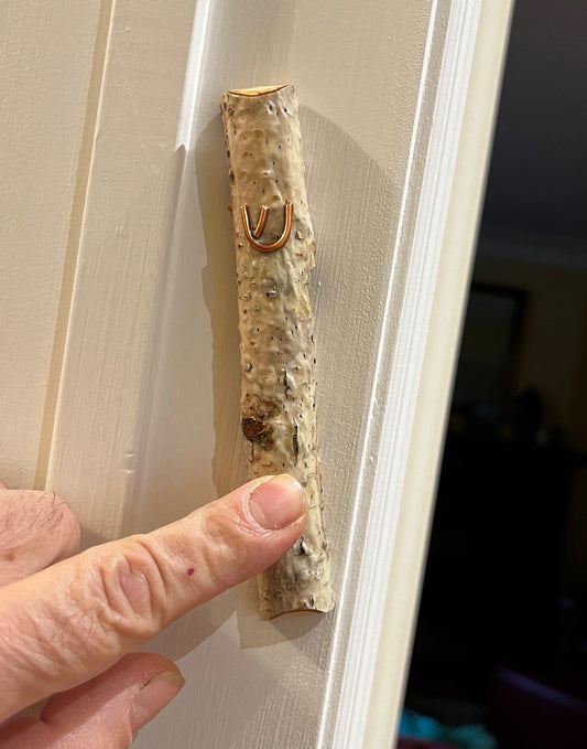 Birch Wood Mezuzah Case