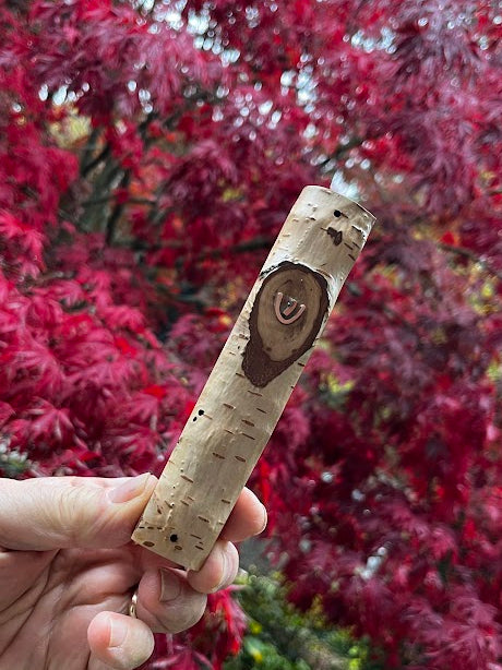 Birch Wood Mezuzah Case
