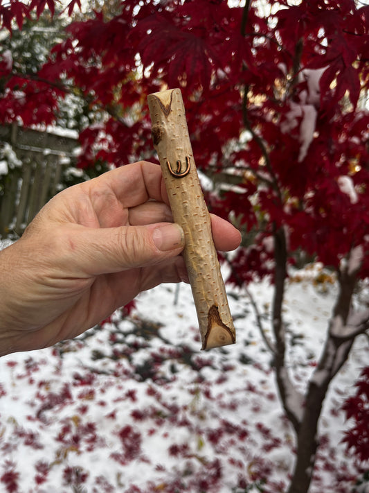 Birch Wood Mezuzah Case