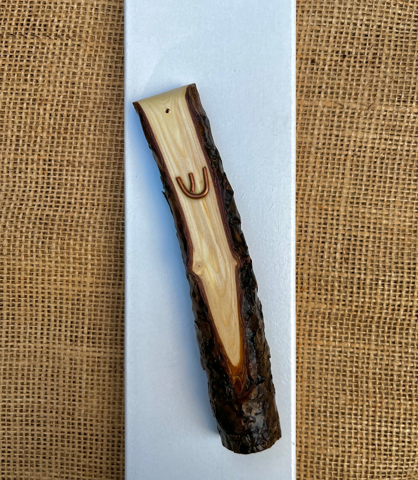 Pine Wood Mezuzah Case