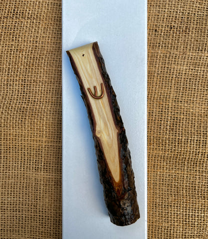 Pine Wood Mezuzah Case