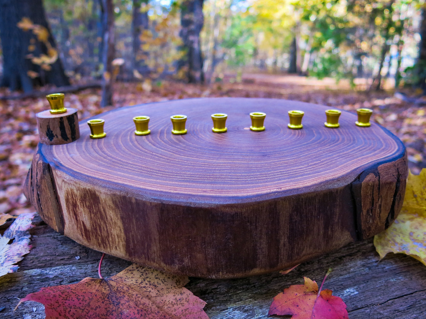 Tova's Table Handcrafted Wood Chanukiah