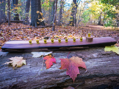 Tova's Table Handcrafted Wood Chanukiah