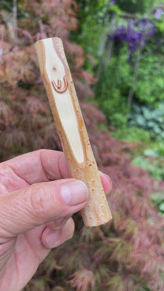 Birch Wood Mezuzah Case