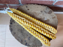Load image into Gallery viewer, Braided Beeswax Havdalah Candle
