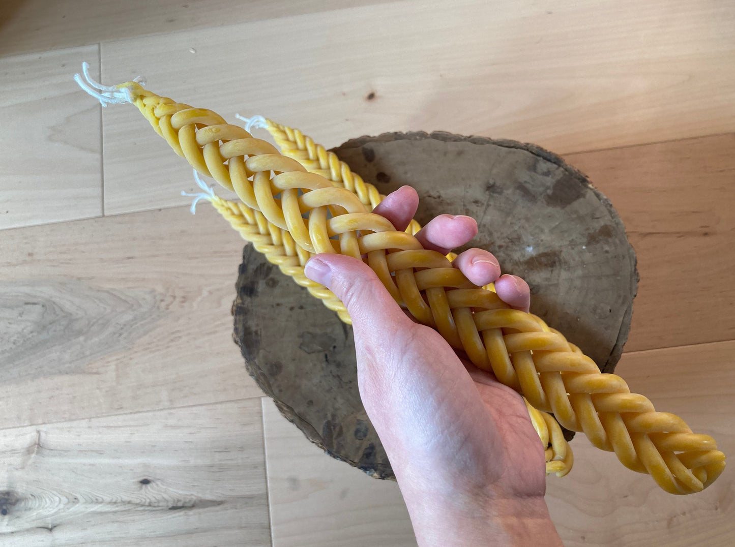 Braided Beeswax Havdalah Candle