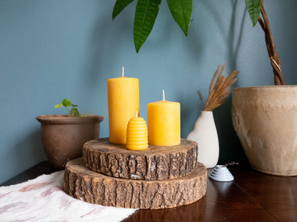 Beeswax 3" Pillar Candle