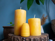 Load image into Gallery viewer, Beeswax Small Beehive Candle
